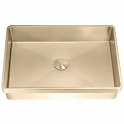 LAVABO HIGH HNDVASK M/BUNDVENTIL, PVD MESSING