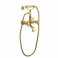 LAVABO RETRO TO-GREBS BADEKARARMATUR, MESSING