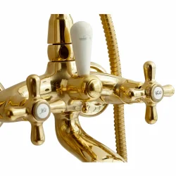 LAVABO RETRO TO-GREBS BADEKARARMATUR, MESSING