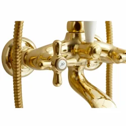 LAVABO RETRO TO-GREBS BADEKARARMATUR, MESSING