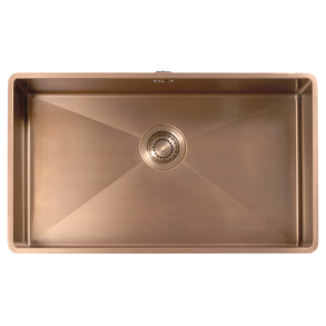 KKV4B - Kkkenvask 70x40cm - massiv messing bruneret