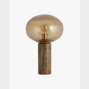 BES BORDLAMPE I MARMOR MED GLAS