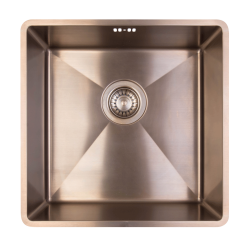 KKV2B - Kkkenvask 40x40cm - massiv messing bruneret