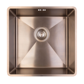 KKV2B - Kkkenvask 40x40cm - massiv messing bruneret