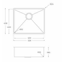 Kkkenvask 50x40 stl  KKV118