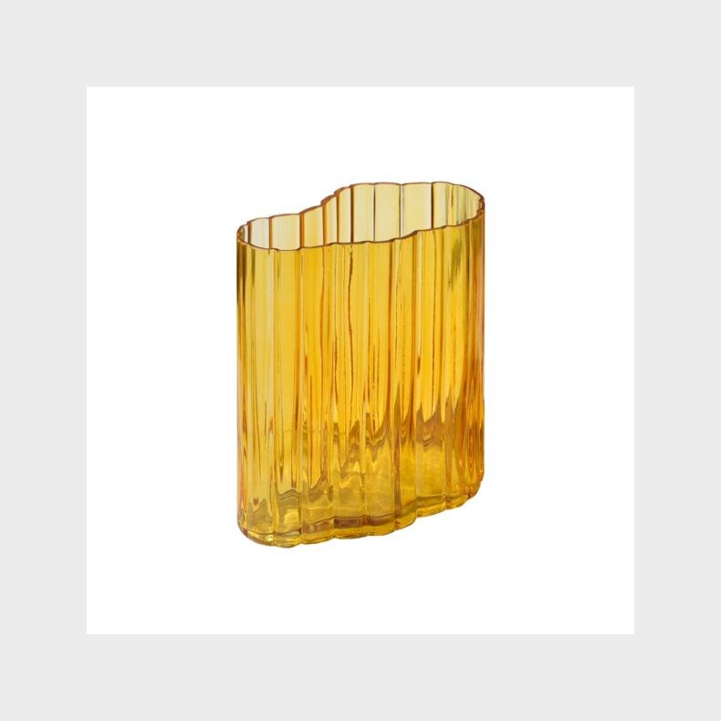 RIPPLE vase amber 20 cm