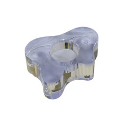 CLOUD krystal lysestage Lilla/klar