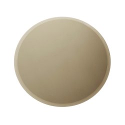 FACET rundt spejl 50 cm Bronze