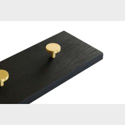 OAK Knagerkke sort og messing 100 cm