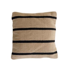 STRIPE pudebetrk 5050 cm beige/sort