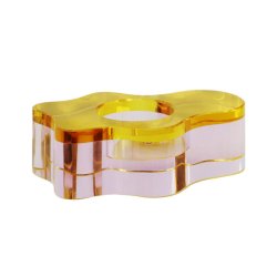 CLOUD krystal lysestage Pink/amber