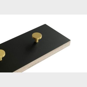 COLOR Knagerkke i tr sort 70 cm