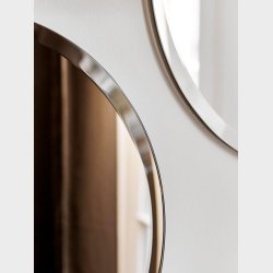 FACET rundt spejl 50 cm Bronze