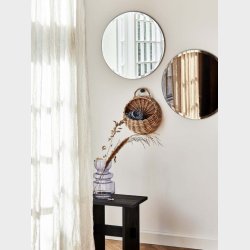FACET rundt spejl 50 cm Bronze