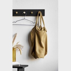 OAK Knagerkke sort og messing 70 cm