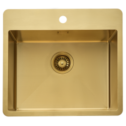 KKV15 - Kkkenvask 38x50cm med bagflange - PVD messing