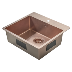 KKV16 - Kkkenvask 38x50cm med bagflange - PVD Kobber