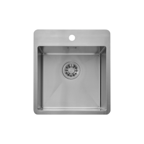 KKV25 - Kkkenvask 38x40cm med bagflange - Rustfrit stl