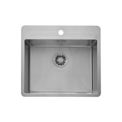 KKV23 - Kkkenvask 38x50cm med bagflange - Rustfrit stl