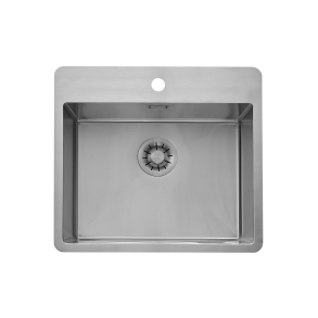 KKV23 - Kkkenvask 38x50cm med bagflange - Rustfrit stl