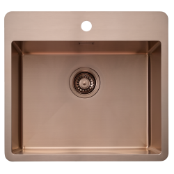 KKV16 - Kkkenvask 38x50cm med bagflange - PVD Kobber