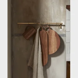 Messing stang med 6 kroge