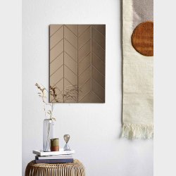 HERRINGBONE spejl 5070 cm Bronze