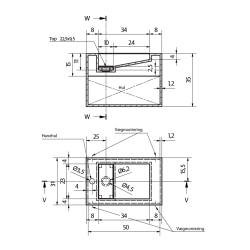 SOLID SURFACE 31X50 HNDVASK M/HYLDE